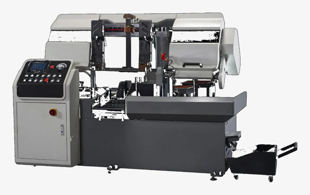 เครื่องเลื่อยสายพานตัดเหล็กในโรงงาน CNE Service